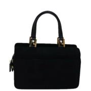 Fendi Vintage Pre-owned Mocka handvskor Black, Dam