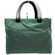 Prada Vintage Pre-owned Nylon prada-vskor Green, Dam