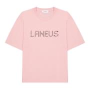 Laneus Rosa t-shirt med personlig text Pink, Dam