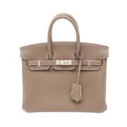 Hermès Vintage Pre-owned Laeder handvskor Beige, Dam