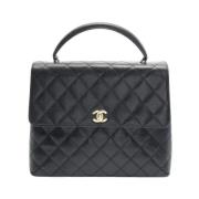 Chanel Vintage Pre-owned Canvas chanel-vskor Black, Dam