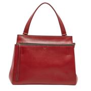 Celine Vintage Pre-owned Laeder handvskor Red, Dam