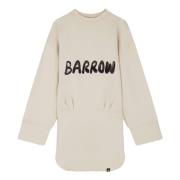 Barrow Tryckt Sweatshirtklänning White, Dam