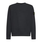 Stone Island Blygrå Bomull Rund Hals Sweatshirt Gray, Herr