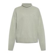 Ami Paris Ull Turtleneck med Logotyp Green, Herr