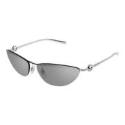 Gucci Elegant Silver Solglasögon Gray, Dam