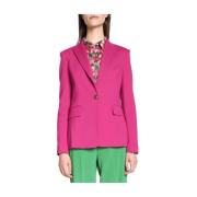 Pinko Fuchsia Viskos Blazer för kvinnor Pink, Dam