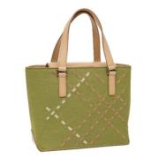 Burberry Vintage Pre-owned Bomull handvskor Green, Dam