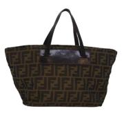 Fendi Vintage Pre-owned Canvas fendi-vskor Brown, Dam