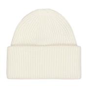 Laneus Ren Kaschmir Beanie Hat Beige, Dam