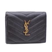 Yves Saint Laurent Vintage Pre-owned Laeder plnbcker Black, Dam