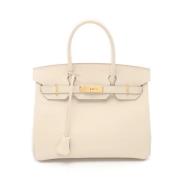 Hermès Vintage Pre-owned Canvas handvskor Beige, Dam