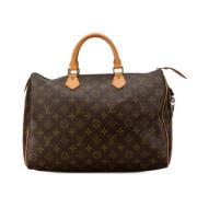 Louis Vuitton Vintage Pre-owned Canvas handvskor Brown, Dam