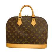 Louis Vuitton Vintage Pre-owned Tyg louis-vuitton-vskor Brown, Dam