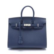 Hermès Vintage Pre-owned Canvas handvskor Blue, Dam