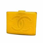 Chanel Vintage Pre-owned Laeder plnbcker Yellow, Dam