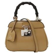 Gucci Vintage Pre-owned Laeder gucci-vskor Beige, Dam