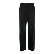 Patou Leather Trousers Black, Dam