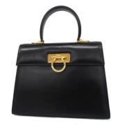 Salvatore Ferragamo Pre-owned Pre-owned Laeder handvskor Black, Dam