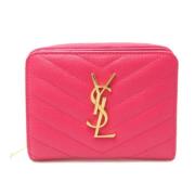 Yves Saint Laurent Vintage Pre-owned Laeder plnbcker Pink, Dam