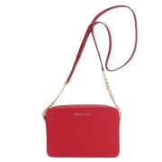 Michael Kors Pre-owned Pre-owned Laeder crossbodyvskor Red, Dam