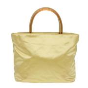 Prada Vintage Pre-owned Tyg prada-vskor Yellow, Dam