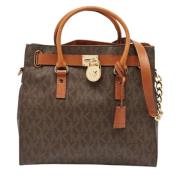 Michael Kors Pre-owned Pre-owned Canvas handvskor Brown, Dam