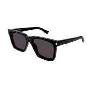 Saint Laurent Snygg Läder Axelväska Black, Unisex