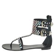 Giuseppe Zanotti Pre-owned Pre-owned Mocka sandaler Black, Dam