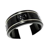 Gucci Vintage Pre-owned Vitt guld ringar Black, Dam