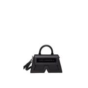 Karl Lagerfeld Svart Läder Essential Crossbody Väska Black, Dam