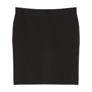 Marc O'Polo Jersey minikjol slim Black, Dam