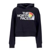 The North Face Regnbåge Stolthet Svart Hoodie Sweatshirt Black, Dam