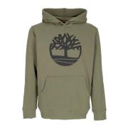 Timberland Trälogohoodie Earth/svart Green, Herr