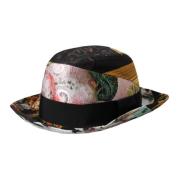 Dolce & Gabbana Multifärgad Patchwork Fedora Bred Brätthatt Multicolor...