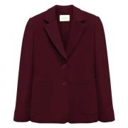 Dorothee Schumacher Elegant Milano Blazer med Fickor Brown, Dam