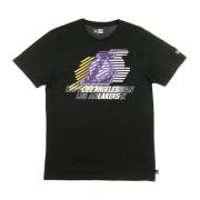 New Era NBA Logo Repeat Tee Svart T-shirt Black, Herr