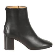 Tod's Svarta Läder Ankelboots Black, Dam