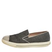 Miu Miu Pre-owned Pre-owned Denim sneakers Gray, Dam