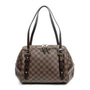 Louis Vuitton Vintage Pre-owned Belagd canvas handvskor Brown, Dam