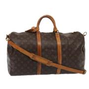 Louis Vuitton Vintage Pre-owned Canvas handvskor Brown, Dam