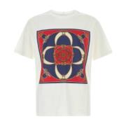 Bally Vit Bomulls T-shirt White, Herr