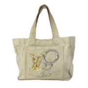 Louis Vuitton Vintage Pre-owned Canvas louis-vuitton-vskor Beige, Dam