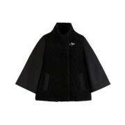 Fay Svart Cape Kappa Black, Dam