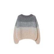 Maiami Handgjord Ombre Mohair Pullover Gray, Dam