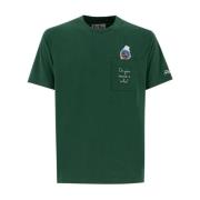 MC2 Saint Barth Broderad Crew Neck T-shirt Green, Herr