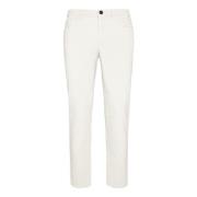 Boggi Milano Jeans i stretchsammet White, Herr