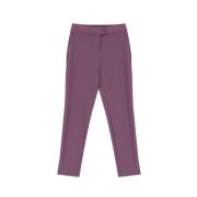 Imperial Elegant högmidjade slim fit byxor Purple, Dam