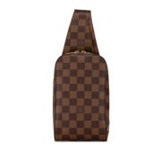 Louis Vuitton Vintage Pre-owned Canvas axelremsvskor Brown, Dam