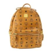 MCM Pre-owned Pre-owned Canvas ryggsckar Brown, Dam